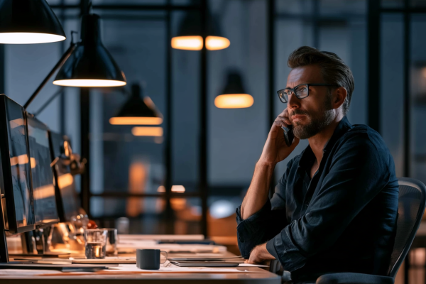 netzwerk-boden_architect_on_a_telephone._its_evening_in_the_office._75ac3474-c802-4844-a398-9c74a61aaf0d_1
